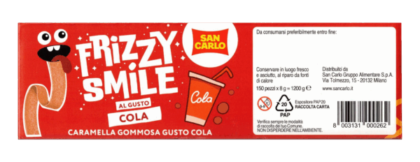 San Carlo Frizzy Smile Gusto Cola Box 150x8g - immagine 2