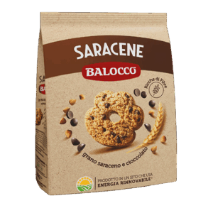 Balocco Biscotti Saracene Frollini con Grano Saraceno e Gocce di Cioccolato 700g