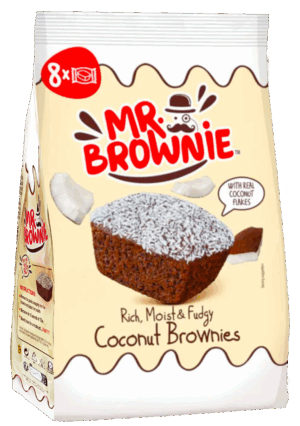 Mr. Brownie Coconut Brownies Tortine con Cioccolato e Cocco 200g