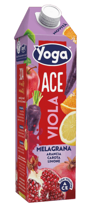 Yoga Ace Viola Melagrana, Arancia, Carota e Limone 1L