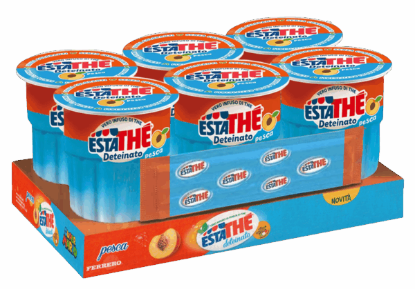 Estathe Thè Pesca Deteinato in Brick 6x200ml