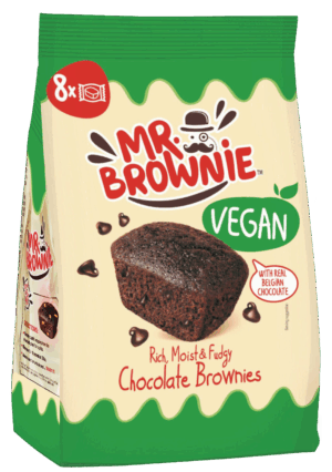 Mr. Brownie Vegan Chocolate Brownies con Gocce di Cioccolato 200g