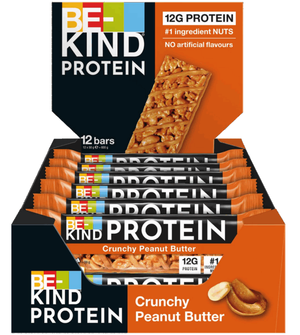 Be Kind Protein Barrette con Burro d'Arachidi e Noccioline Box 12x50g