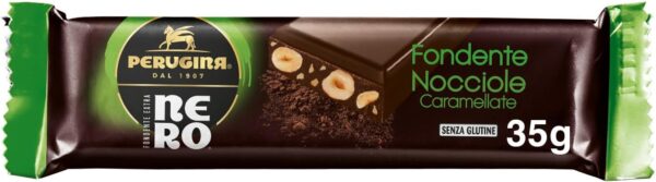 Perugina Nero Barrette Fondente e Nocciole Caramellate