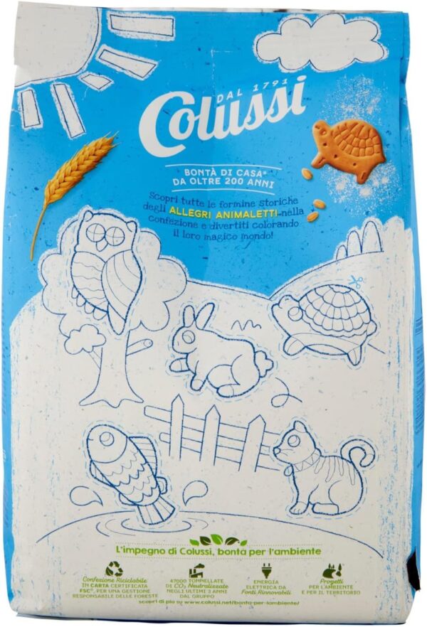Colussi Nic Nac Biscotti a Forma di Animali 650g