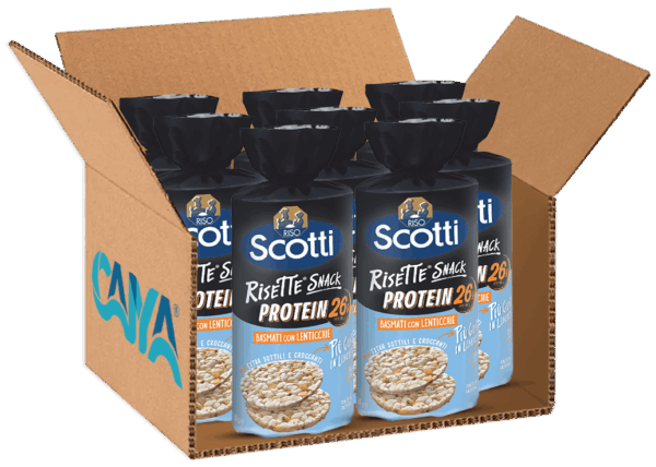 Scotti Risette Protein Riso Basmati e Lenticchie Rosse 160g box