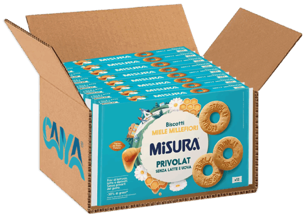 Misura Privolat Frollini Miele Millefiori Senza Latte e Uova 190g - immagine 8