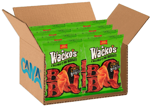 San Carlo Wacko's Cornetti di Mais Gusto Barbecue 55g box