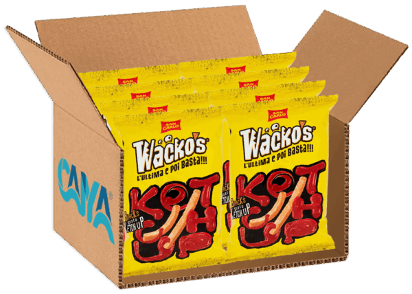 San Carlo Wacko's Blacks Patatine al Ketchup 40g box