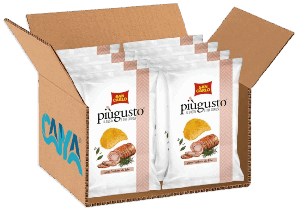 San Carlo Più Gusto Patatine Gusto Porchetta alle Erbe 70g - immagine 4