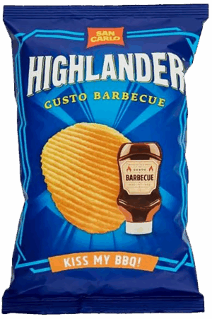 San Carlo Highlander BBQ Patatine Gusto Barbecue 70g