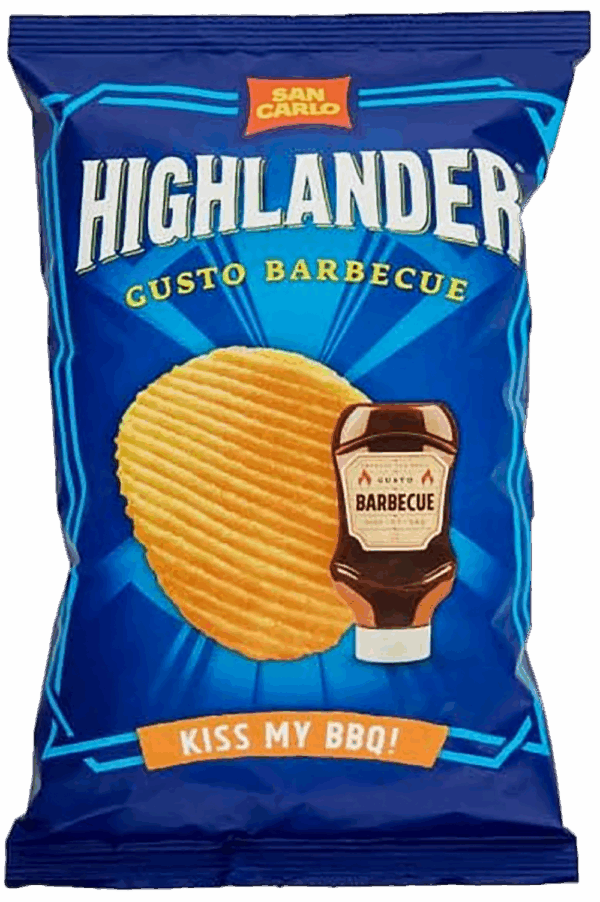 San Carlo Highlander BBQ Patatine Gusto Barbecue 70g