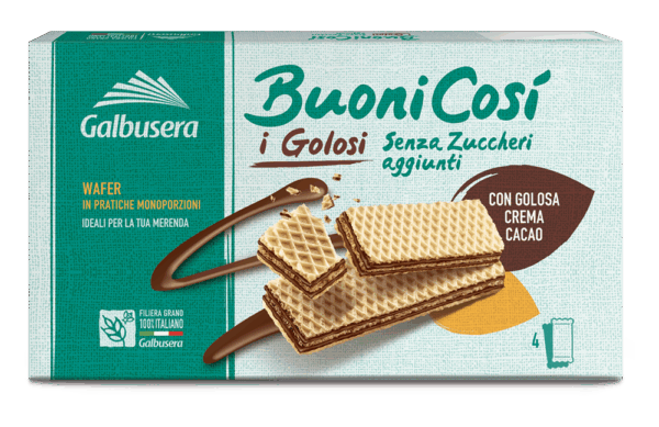 Galbusera Buonicosì I Golosi Wafer al Cacao 180g