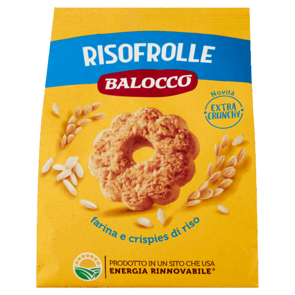 Balocco Biscotti Risofrolle Frollini Classici con Farina e Crispies di Riso 700g