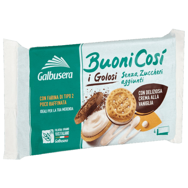 Galbusera Buonicosì I Golosi Frollini con Crema alla Vaniglia 160g