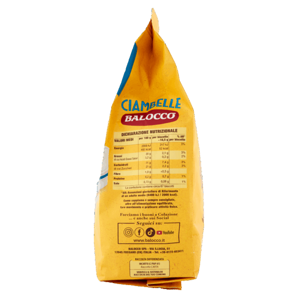 Balocco Biscotti Ciambelle Frollini Classici con Panna Fresca 700g