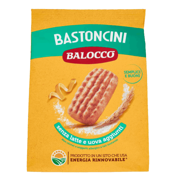 Balocco Biscotti Bastoncini Frollini Classici Con Nota di Limone Senza Latte e Uova Aggiunti 700g