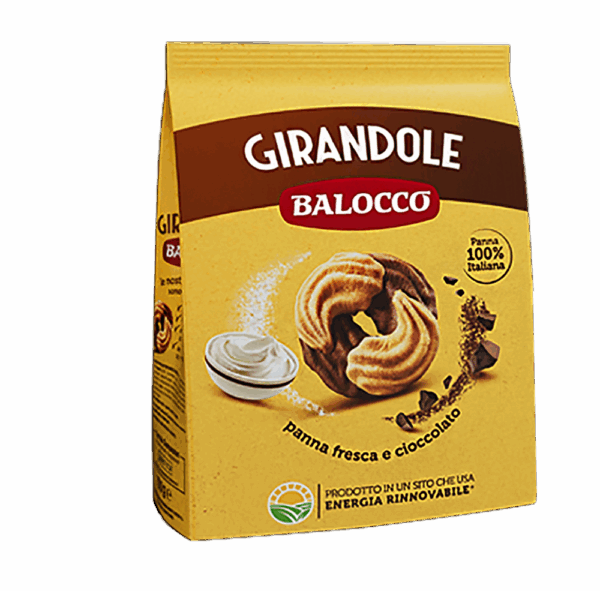 Balocco Biscotti Girandole Frollini con Panna e Cioccolato 700g