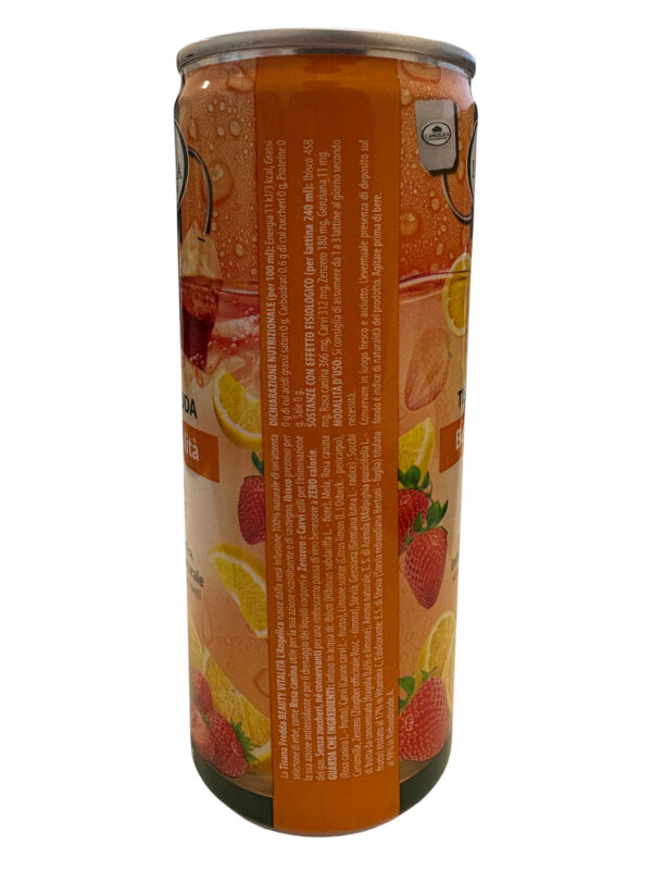 L'Angelica Tisana Fredda Beauty Vitalità Fragola e Limone 240ml retro