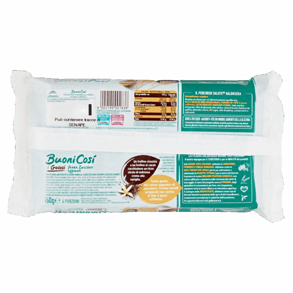 Galbusera Buonicosì I Golosi Frollini con Crema alla Vaniglia 160g - immagine 3