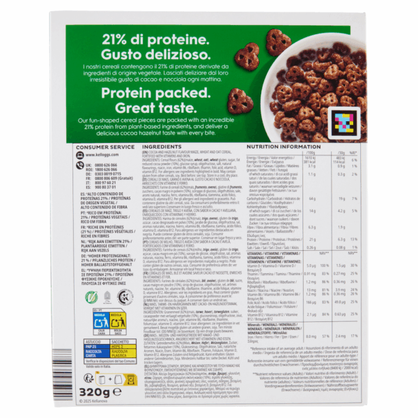 Kellogg's Special K High Protein Cereali gusto Cacao e Nocciola 320g - immagine 3