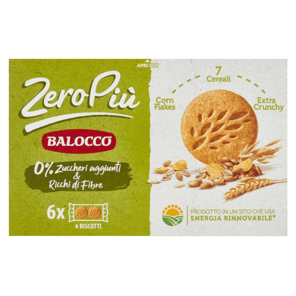 Balocco Zeropiù Frollini ai 7 Cereali e con Corn Flakes 230g