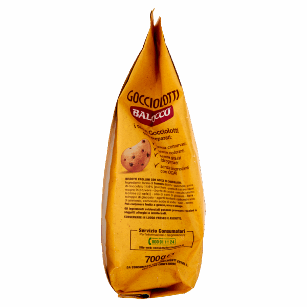 Balocco Biscotti Gocciolotti Frollini con Gocce di Cioccolato 700g