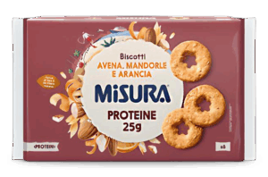 Misura Protein Frollini con Avena, Mandorle e Arancia 260g