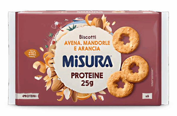 Misura Protein Frollini con Avena, Mandorle e Arancia 260g