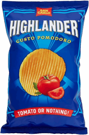 San Carlo Highlander Tomato Patatine Gusto Pomodoro 70g
