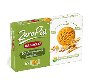 Balocco Zeropiù Frollini ai 7 Cereali e con Corn Flakes 230g