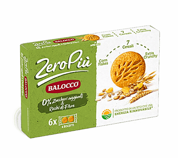 Balocco Zeropiù Frollini ai 7 Cereali e con Corn Flakes 230g