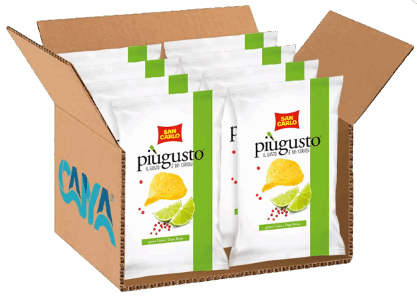 San Carlo Più Gusto Patatine Gusto Pepe Rosa e Lime 70g - immagine 5
