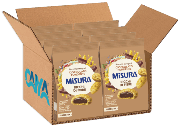 Misura Fibrextra Biscotti Integrali con Cioccolato Fondente 260g - immagine 2