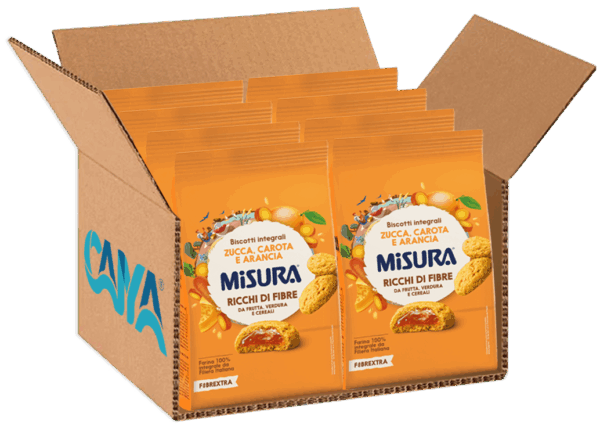 Misura Fibrextra Biscotti Integrali con Zucca, Carota e Arancia 260g - immagine 2