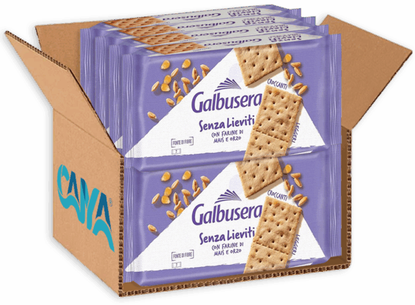 Galbusera Cracker Senza Lieviti con Farine di Mais e Orzo 300g box