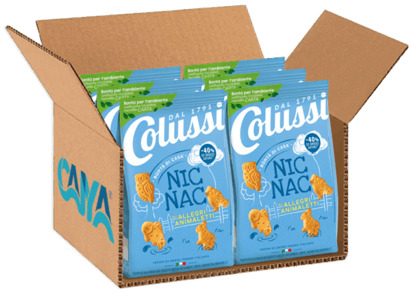 Colussi Nic Nac Biscotti a Forma di Animali 650g box