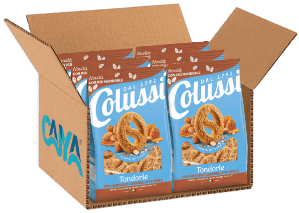 Colussi Tondorle Biscotti con Mandorle Caramellate e Miele 500g - immagine 2