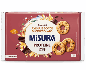 Misura Protein Frollini con Gocce di Cioccolato e Avena 260g