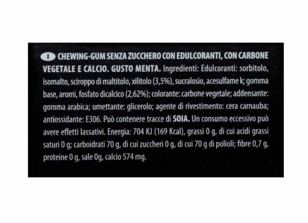 Colfresh Dental Black Chewing Gum Box 200x2,8g - immagine 2