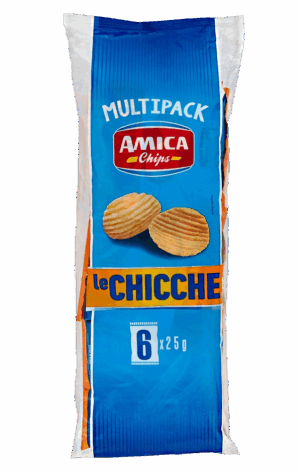 Amica Chips LE CHICCHE Patatine Formato Multipack 6x25g