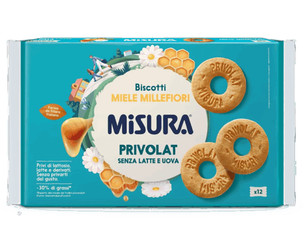 Misura Privolat Frollini Miele Millefiori Senza Latte e Uova 190g