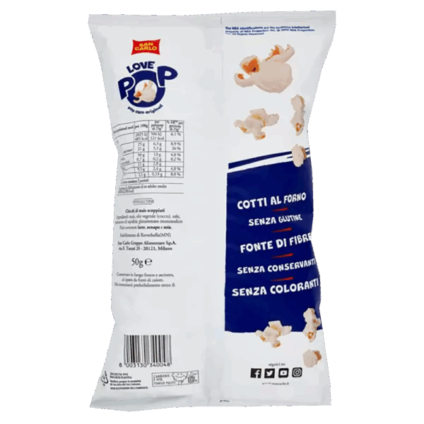San Carlo Love POP Pop Corn 50g - immagine 6