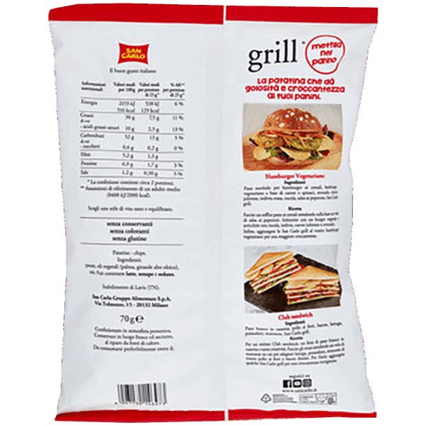 San Carlo Grill Patatine Croccanti 70g - immagine 2