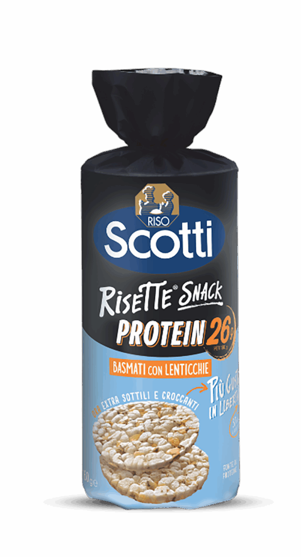 Scotti Risette Protein Riso Basmati e Lenticchie Rosse 160g