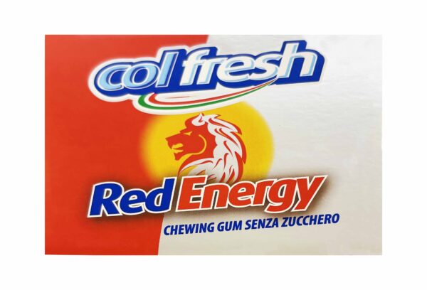 Colfresh Red Energy Ghewing Gum Senza Zucchero Box 200x2,8g - immagine 4