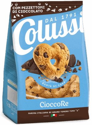 Colussi CioccoRe Biscotti con Pezzi di Cioccolato 500g