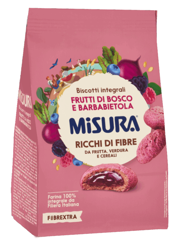 Misura Fibrextra Biscotti Integrali con Frutti di Bosco e Barbabietola 260g