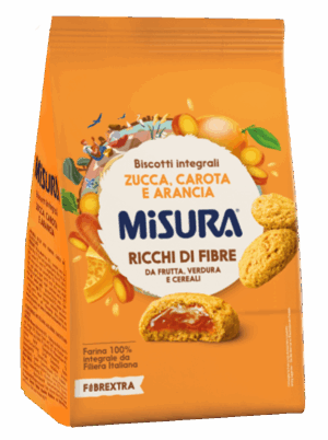 Misura Fibrextra Biscotti Integrali con Zucca, Carota e Arancia 260g