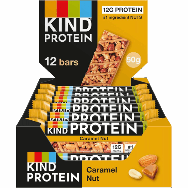 Be Kind Protein Barrette con Caramello e Noci Box 12x50g